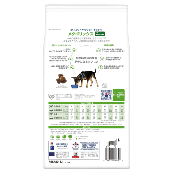 【体重管理】〈犬用〉メタボリックス 小粒 ドライ ７．５ｋｇ（ﾋﾙｽﾞﾌﾟﾘｽｸﾘﾌﾟｼｮﾝﾀﾞｲｴｯﾄ） - 画像 (2)